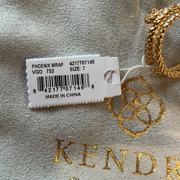 Kendra Scott Phoenix Wrap Ring - NWT - Size 7 - Picture 7 of 8